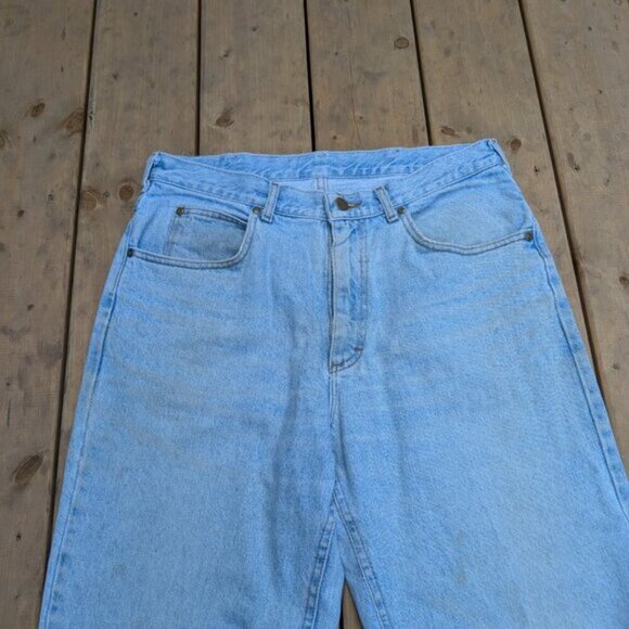 L.L. Bean Men's y2k Light Wash Classic Fit Straight Leg Jeans Size 34x32 - Picture 4 of 12